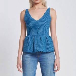 NWOT 7 for all Mankind – Crochet Peplum